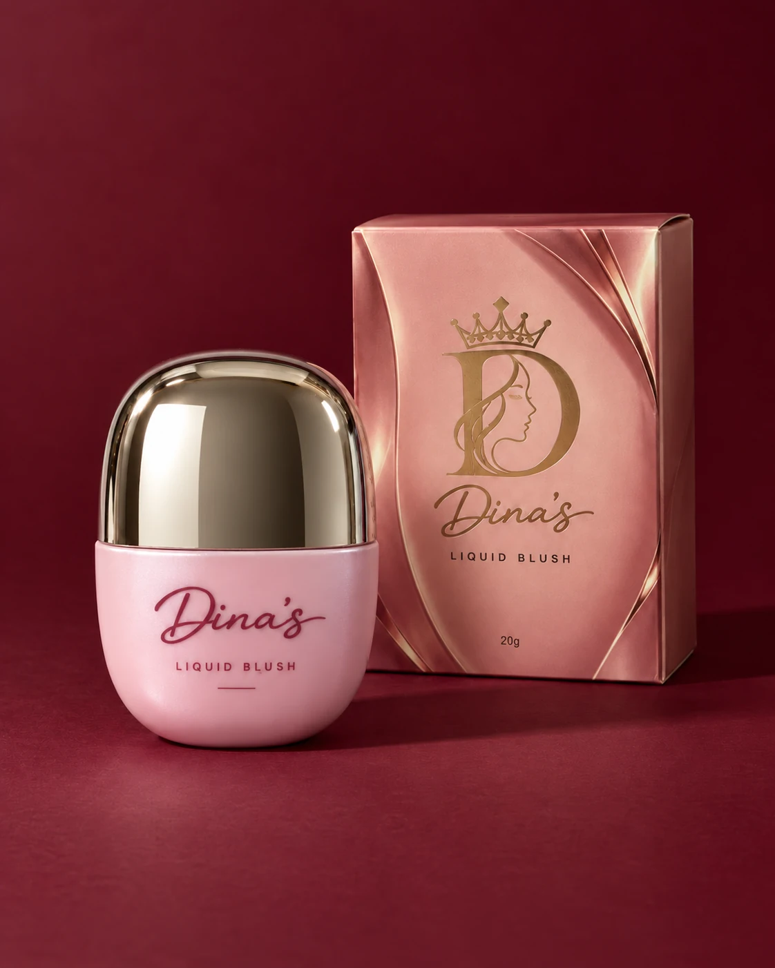 Dina’s Liquid Blush campaign photograph