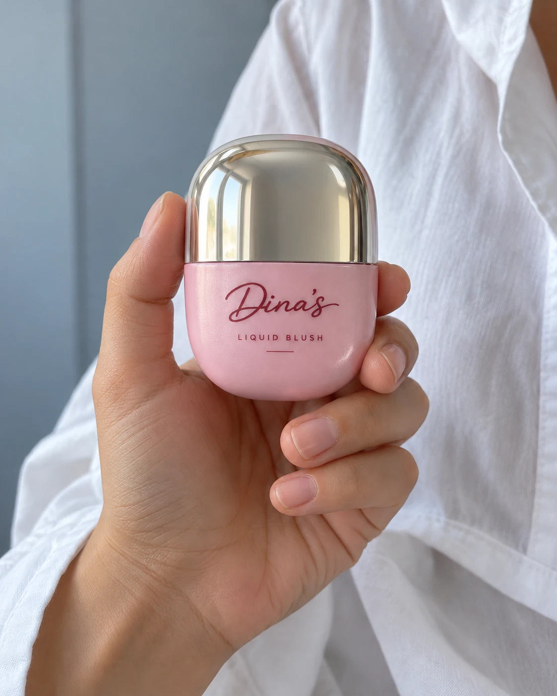 Dina’s Liquid Blush campaign photograph